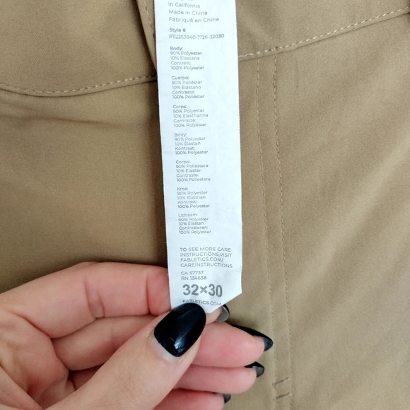 Fabletics the only pants classic fit in dark twil sz 32 x 30 - Picture 4 of 9